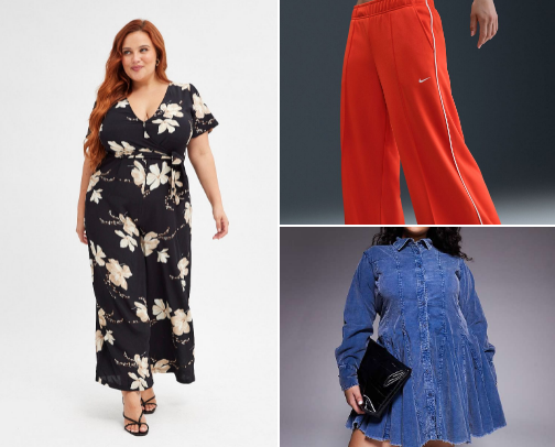 Outfit Finds for Plus Size Inverted Triangles cover photo collage