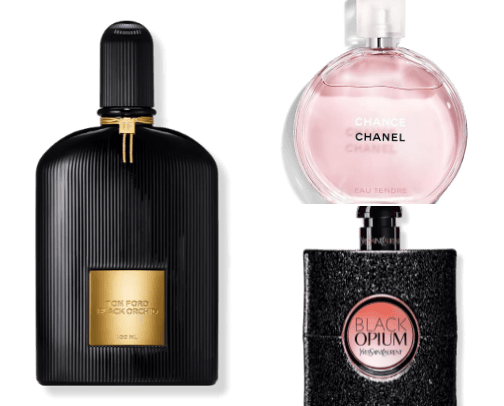 My most complimented scents cover photo collage