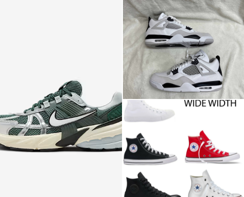 Luxury shoes for men & women cover photo collage