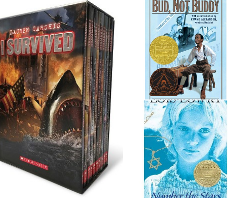 Historical fiction for young readers cover photo collage