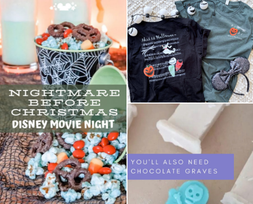 A Nightmare Before Christmas Halloween Movie Night Party cover photo collage