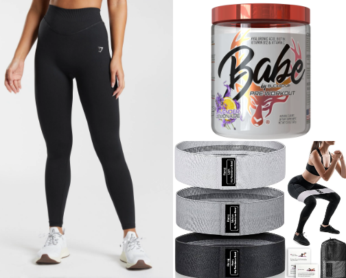 Gym essentials cover photo collage