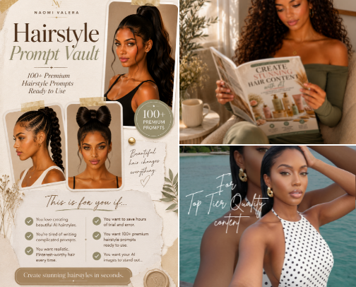 For the content creators with AI Influencers cover photo collage