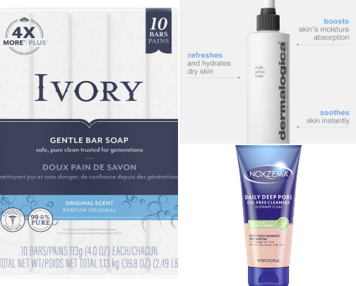 Nettie's oily skincare recommendations cover photo collage