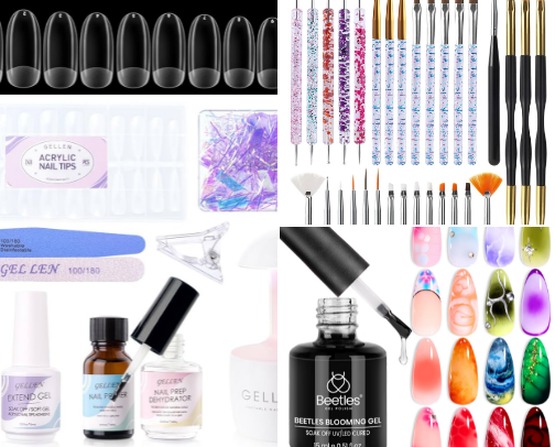 everything you need to do nails at home 🔆 cover photo collage