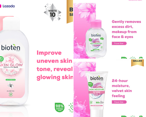 Bioten products🌹 cover photo collage