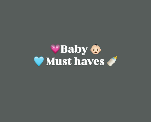 Baby must haves cover photo collage