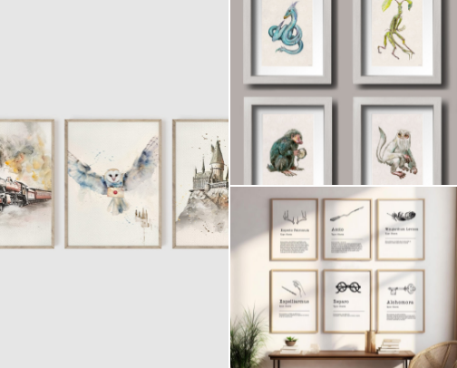 Harry Potter Themed Nursery cover photo collage