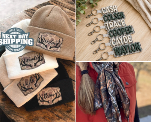Cute Camo Accessories cover photo collage