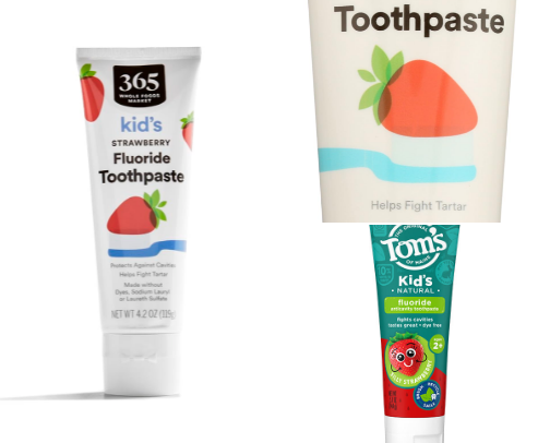 Strawberry Toothpastes with Fluoride Kids Actually Look Forward to Using cover photo collage