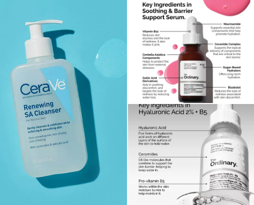 My Current Skincare Routine cover photo collage