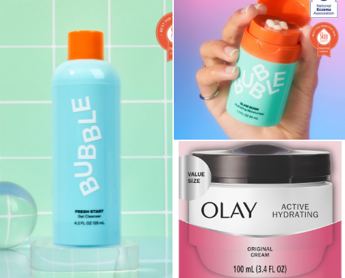 Holy grail skincare cover photo collage