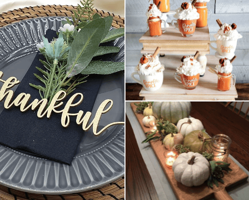 Easy Thanksgiving decoration ideas cover photo collage