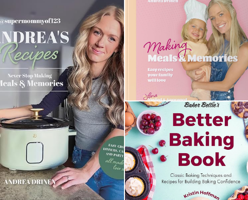 Go to cookbooks cover photo collage