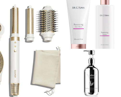 Hair products cover photo collage