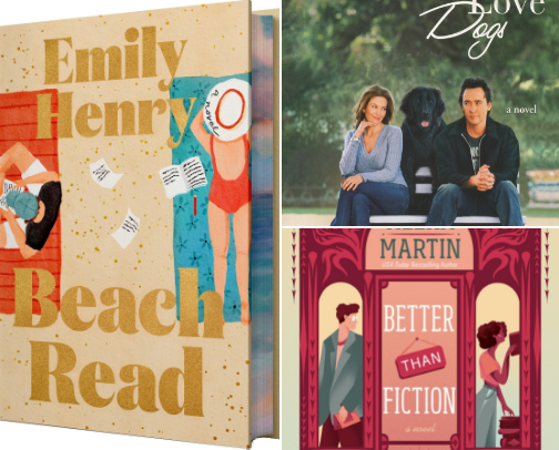 Books with Nancy Meyers or Nora Ephron vibes cover photo collage