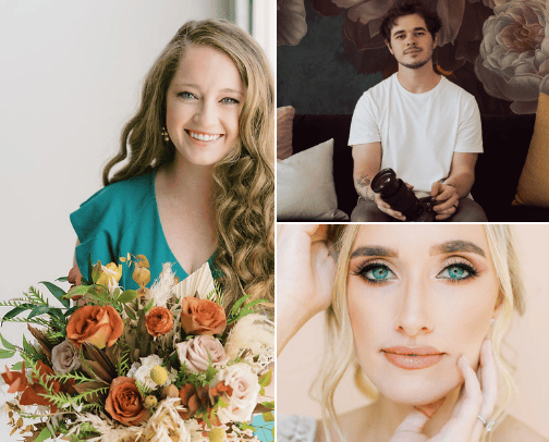 Brookly and Luke's Wedding cover photo collage