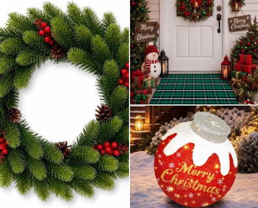 Christmas Decorations cover photo collage