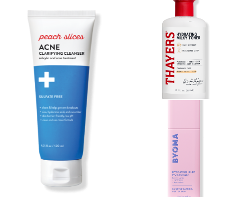 my skincare favorites (acne-prone safe) cover photo collage