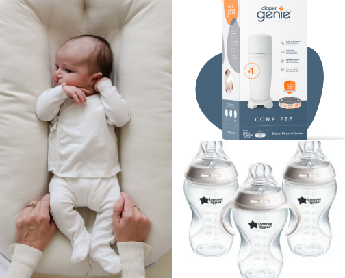 Baby essentials cover photo collage