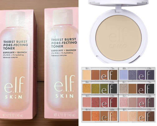 Elf Cosmetics cover photo collage