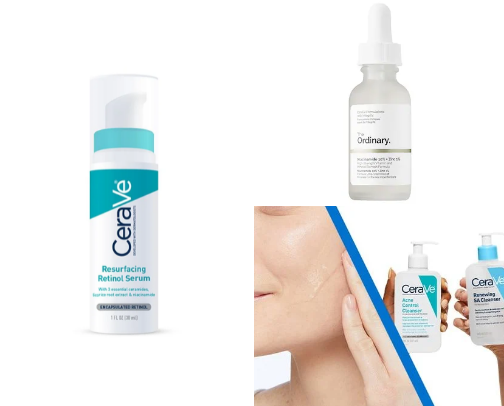 Skin care for morning and evening🧖🏻‍♀️ cover photo collage