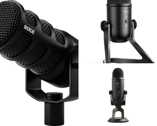 Best Microphone for podcast cover photo collage