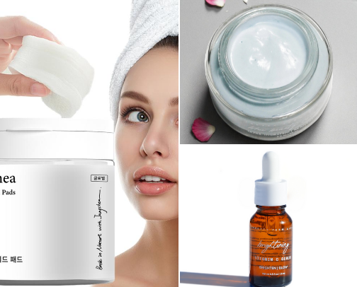 Nontoxic skincare for the girlies who have dry and hormonal acne-prone skin. cover photo collage