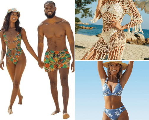Trending  swim suit for the summer cover photo collage