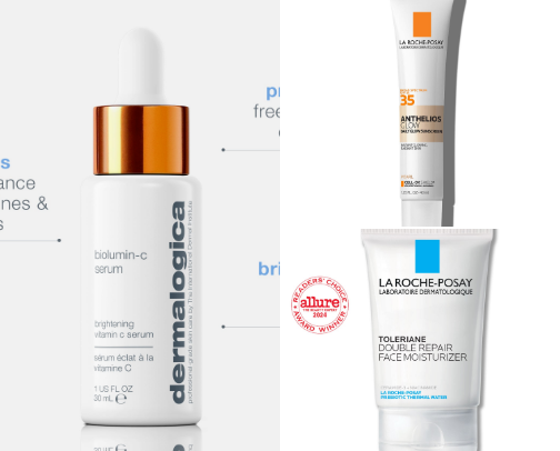 Skincare cover photo collage