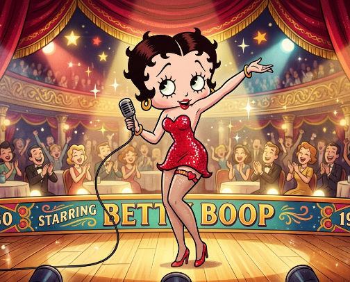 Memorabilia Of Goodies For Fans: Betty Boop cover photo collage