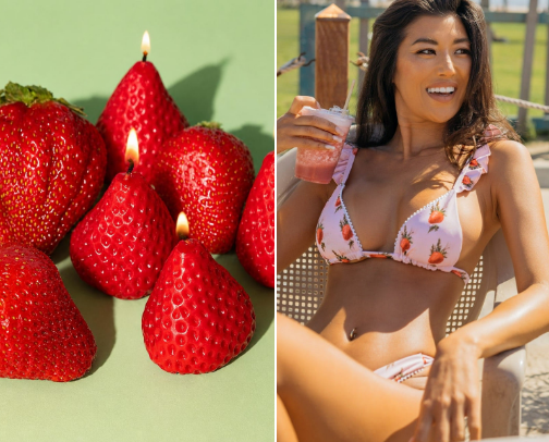 Strawberry Summer cover photo collage