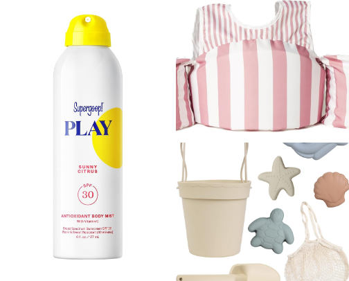 Beach must haves cover photo collage