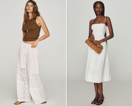 all white clothes cover photo collage