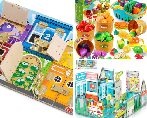 Things that help on stuck-inside toddler days cover photo collage