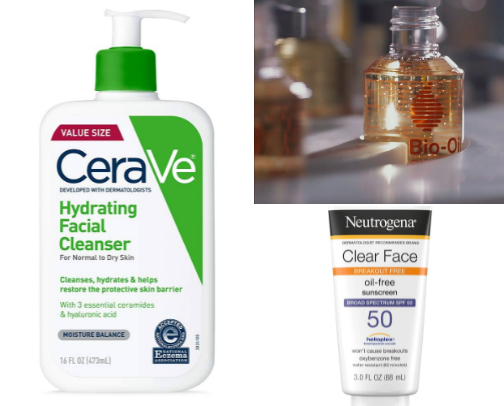 Skin care cover photo collage