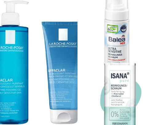 Skin care produkts for oily skin cover photo collage