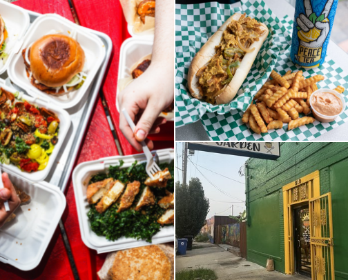 Places To Eat: Vegan Travel cover photo collage