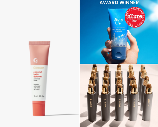 lazy girl makeup + skincare cover photo collage