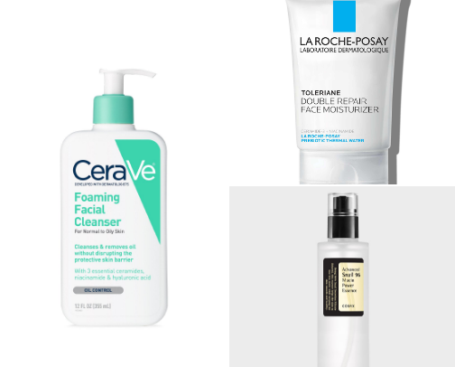 skincare routine cover photo collage