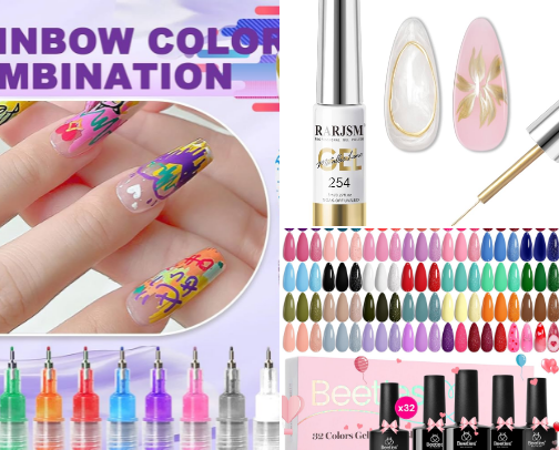 💖 nail salon but make it home cover photo collage