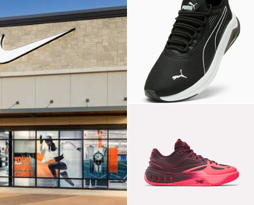 Shoes and clothes cover photo collage