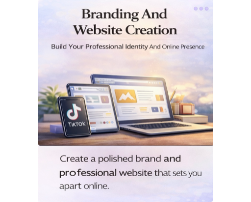 Branding, Logos & Website Creation cover photo collage