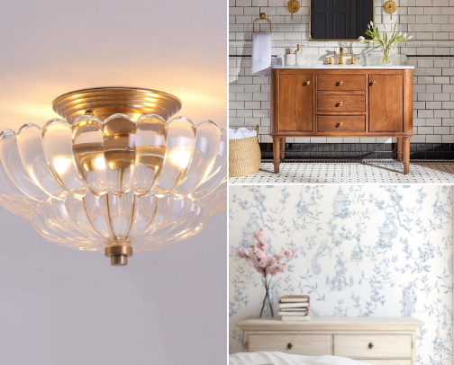 Bathroom inspiration with cozy cottage vibes ✨🛁 cover photo collage