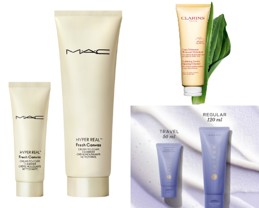 CLEANSERS ➡️ normal-dry skin cover photo collage