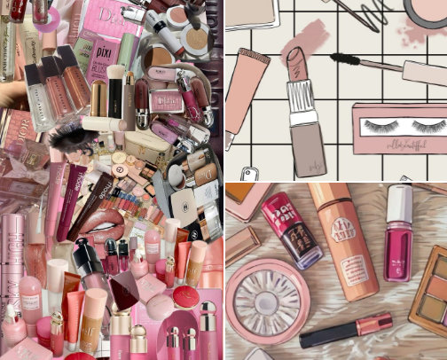 Make-up 💋 cover photo collage