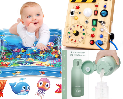 Amazon Parent Essentials We Actually Use (Without Overspending)/
Esenciales de Amazon para papás que realmente usamos (sin gastar de más) cover photo collage