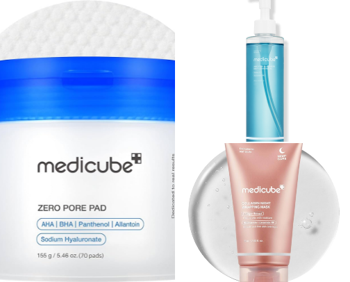 skin care products cover photo collage