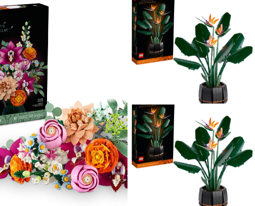 LEGO Flowers cover photo collage