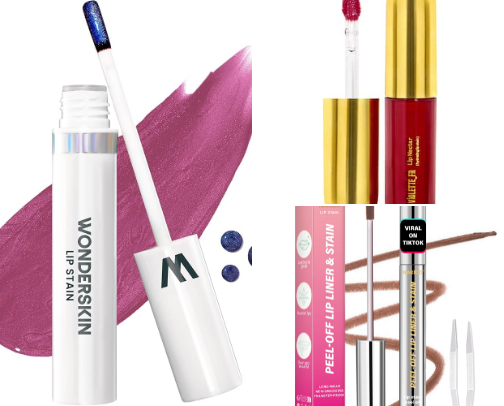 The Best Lip Stains That Last cover photo collage
